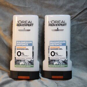 L'OREAL Men Expert Magnesium Defence Sensitive Shower Gel 0% Alcohol